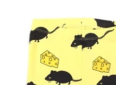 Mini Rodini leggings yellow mouse/cheese